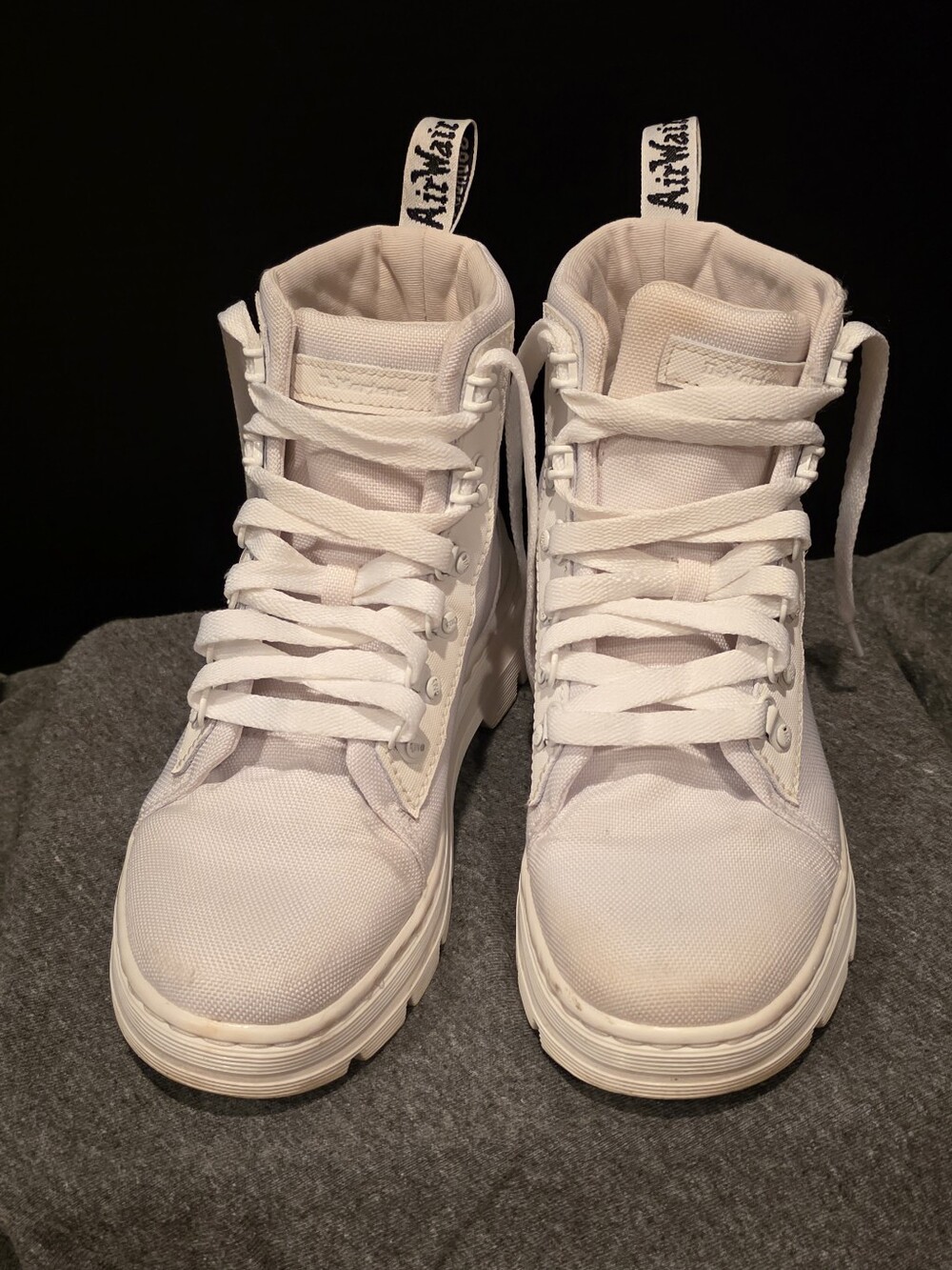 Dr. Martens Women's White Lace-Up High-Top Boots